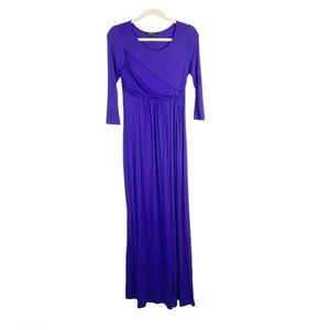 Isabella Oliver Purple Maxi Dress
